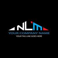 NLM letter logo creative design with vector graphic