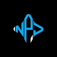 NPJ letter logo creative design with vector graphic