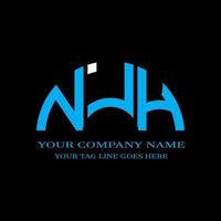 NJH letter logo creative design with vector graphic