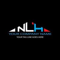 NLH letter logo creative design with vector graphic