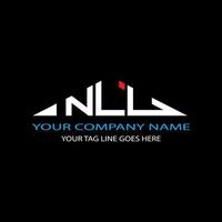 NLU letter logo creative design with vector graphic