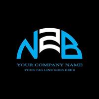 NZB letter logo creative design with vector graphic