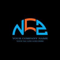 NCZ letter logo creative design with vector graphic