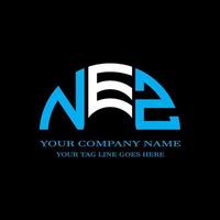 NEZ letter logo creative design with vector graphic