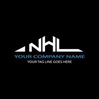 NHL letter logo creative design with vector graphic