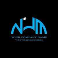NJM letter logo creative design with vector graphic