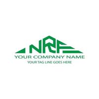 NRF letter logo creative design with vector graphic