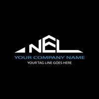 NEL letter logo creative design with vector graphic