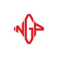 NGP letter logo creative design with vector graphic