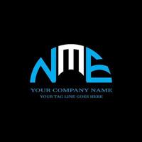 NME letter logo creative design with vector graphic