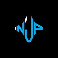 NJP letter logo creative design with vector graphic