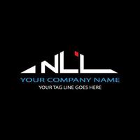 NLL letter logo creative design with vector graphic