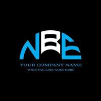 NBE letter logo creative design with vector graphic