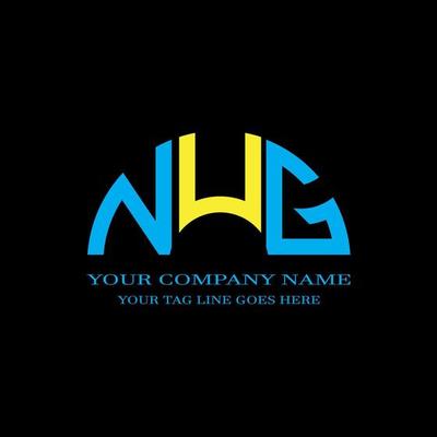 NUG letter logo creative design with vector graphic