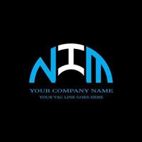 NIM letter logo creative design with vector graphic