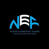 NEF letter logo creative design with vector graphic