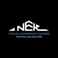 NEK letter logo creative design with vector graphic