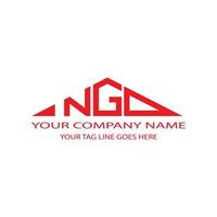 NGD letter logo creative design with vector graphic