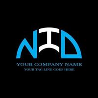 NID letter logo creative design with vector graphic