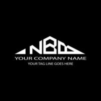 NBB letter logo creative design with vector graphic