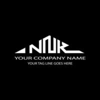 Diseño creativo del logotipo de la letra nnk con gráfico vectorial vector