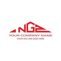 NGZ letter logo creative design with vector graphic