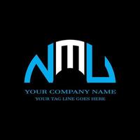 NMU letter logo creative design with vector graphic