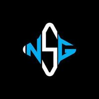 NSG letter logo creative design with vector graphic