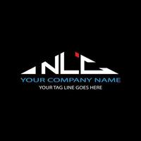 NLC letter logo creative design with vector graphic