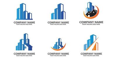 Property and Construction logo free vector icon