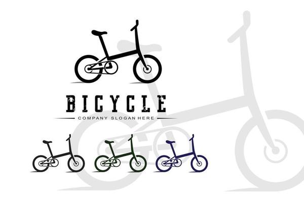 Bike Logo Icon Vector, vehicle for sports, racing, casual, downhill, retro template