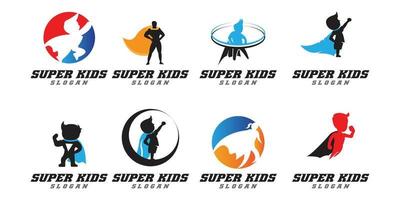 diseño de icono de super concepto de niños vector