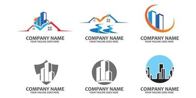 Property and Construction logo free vector icon