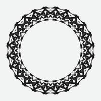 round and circular decorative pattern for design frameworks and banners vector