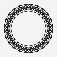 round and circular decorative pattern for design frameworks and banners vector