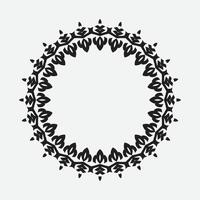 round and circular decorative pattern for design frameworks and banners vector