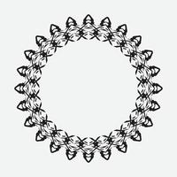 round and circular decorative pattern for design frameworks and banners vector