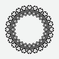 round and circular decorative pattern for design frameworks and banners vector