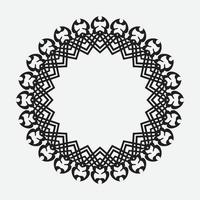 round and circular decorative pattern for design frameworks and banners vector