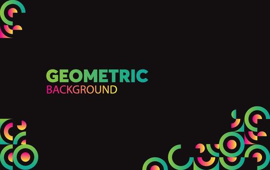 vector de patrón geométrico abstracto y fondo