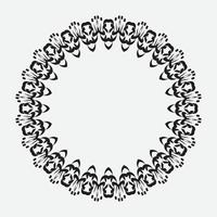 round and circular decorative pattern for design frameworks and banners vector