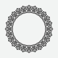 round and circular decorative pattern for design frameworks and banners vector