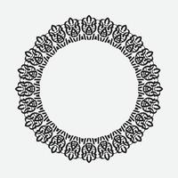 round and circular decorative pattern for design frameworks and banners vector