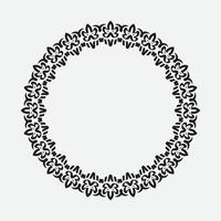 round and circular decorative pattern for design frameworks and banners vector