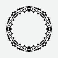 round and circular decorative pattern for design frameworks and banners vector