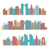 city scape and skyline building vector illustration