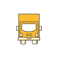 lorry truck icon vector