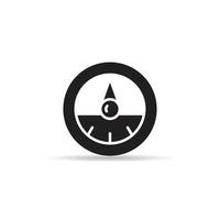 gauge and speedometer icon vector