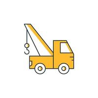 tow truck icon vector