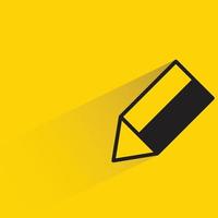 pen icon on yellow background vector illustration